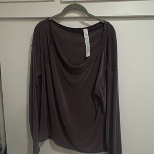 lululemon athletica Long Sleeve Drape Neck Top
